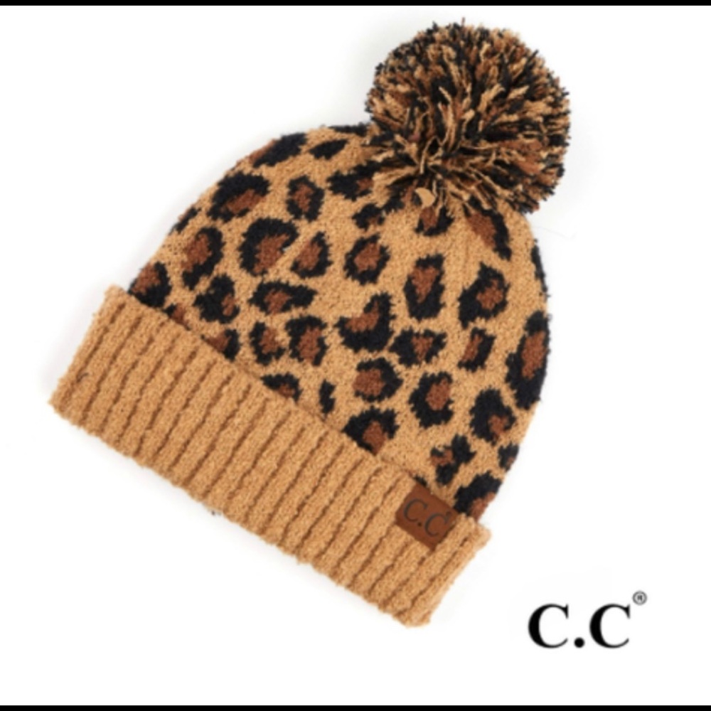 C.C. Leopard Beanie